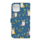 サカモトリエ/イラストレーターのLOVEコーギー Book-Style Smartphone Case :back