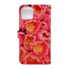 Tabbiesのピンクの花束 Book-Style Smartphone Case :back