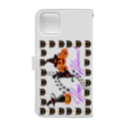 Nyanko 猫 ねこ🐾の魔女にゃんこのHalloween！縦ver. Book-Style Smartphone Case :back