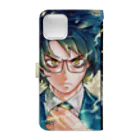 金沢真之介-オットマン-のオットマン表紙 Book-Style Smartphone Case :back