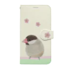 京都・丹後のぼくそう屋さんのつばめさんと文鳥さん Book-Style Smartphone Case