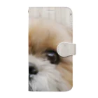 ぽんずのLovelyシーズー犬グッズのどアップシーズー　まん丸お目々のかぼちゃん　 Book-Style Smartphone Case