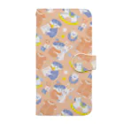 Textile for Babyの赤ちゃんのおもちゃ箱(オレンジ) Book-Style Smartphone Case