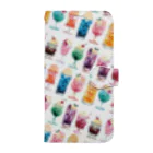 & colorsのアイスフロート   Book-Style Smartphone Case