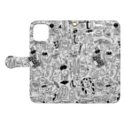 THE DOUBUTSU-ZOO SHOPのどうぶつーズの柄 Book-Style Smartphone Case:Opened (outside)