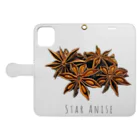 テイク コーポレーションのSTAR ANISE Book-Style Smartphone Case:Opened (outside)