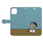 るま@沖縄グッズ販売中のはーい Book-Style Smartphone Case:Opened (outside)