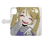 青リンゴのゆめかわいい女の子 Book-Style Smartphone Case:Opened (outside)