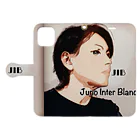 junointer ブランド ロゴ入りのiPhone11手帳型スマホケース Book-Style Smartphone Case:Opened (outside)