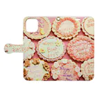 aki🧜‍♀️kia /aki narisawaのmany birthday cookies Book-Style Smartphone Case:Opened (outside)