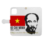 JOKERS FACTORYのHO CHI MINH Book-Style Smartphone Case:Opened (outside)