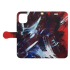 Mitsuru Yoshida ArtworkのONE DAY Book-Style Smartphone Case:Opened (outside)