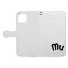 MuのMu【ムー】 手帳型スマホケースを開いた場合(外側)