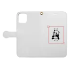 無つ木頼の熊猫和肉包子 Book-Style Smartphone Case:Opened (outside)