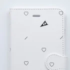 フラワーオブライフ スマホケース専門ショップのフラワーオブライフ メタリックA Book-Style Smartphone Case :material(leather)