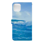 “すずめのおみせ” SUZURI店の夏海空 Book-Style Smartphone Case :back