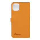 ユキノのショップのOrange(手帳) Book-Style Smartphone Case :back