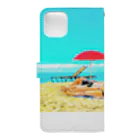 Hawaii Picturesのワイキキビーチ🌊 Book-Style Smartphone Case :back