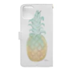 *ShuのSummer  Pineapple Book-Style Smartphone Case :back