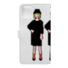 ずぅんの三人の女の子 Book-Style Smartphone Case :back