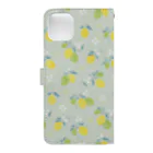 colletのLittle Lemon Garden. Book-Style Smartphone Case :back