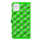 russibooのrussiboo_green（猫好きの方向け） Book-Style Smartphone Case :back