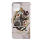 monetのmonet/Beautiful cat clown-Gothic Book-Style Smartphone Case :back