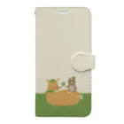 やたにまみこのiPhone 11用◆ema-emama『happiness-clover』 Book-Style Smartphone Case