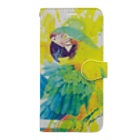 Akiss art ONLINE SHOPの出逢った青い鳥と赤い鳥 Book-Style Smartphone Case