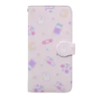 IENITY　/　MOON SIDEの【IENITY】 Yamikawaii Syndrome 手帳型ケース #Pink  Book-Style Smartphone Case