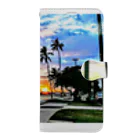 Hawaii Picturesのアラモアナビーチの夕焼け🌅 Book-Style Smartphone Case