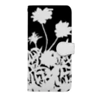 気ままに創作　よろず堂の花咲く小径②黒 Book-Style Smartphone Case