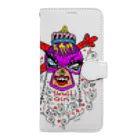 art_charachikiのskull girl Book-Style Smartphone Case