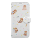 カワウソとフルーツのBaby Otters Book-Style Smartphone Case