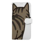 Riotoのねこけつω（キジトラ、アップ） Book-Style Smartphone Case