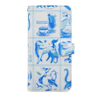 aosansyoのaosansyo10周年記念タイル画 Tiles connecting decade Book-Style Smartphone Case