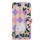 yuriko_minaminのうさぎと苺 Book-Style Smartphone Case