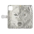 Maral Gansukh / まらるのWOLF Totem Book-Style Smartphone Case:Opened (outside)