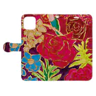 shiho_artのGarden -Red- Book-Style Smartphone Case:Opened (outside)