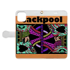 Jackpool のJackpoolトランプ柄 手帳型スマホケースを開いた場合(外側)