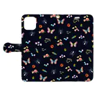 colletの蟲の森 Book-Style Smartphone Case:Opened (outside)