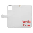 A.PのARRIBA PERU 手帳型スマホケースを開いた場合(外側)