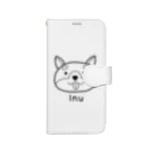 MrKShirtsのInu (犬) 黒デザイン Book-Style Smartphone Case