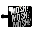 「MOSH! MOSH! MOSH!」のMOSH! MOSH! MOSH! 手帳型スマホケースを開いた場合(外側)
