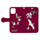 エダマメトイチのwith birds 2 Book-Style Smartphone Case:Opened (outside)