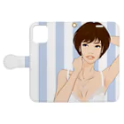 Shigenori Negishi Illust ShopeのGirls IN White (BUP-2) Book-Style Smartphone Case:Opened (outside)