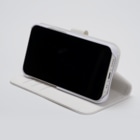 woohlaのウェスティの親子 Book-Style Smartphone Case :used as a stand