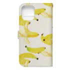 Miho MATSUNO online storeのLovely Bananas 手帳型スマホケースの裏面