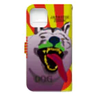 3eyesのZODIAC dog（戌） Book-Style Smartphone Case :back