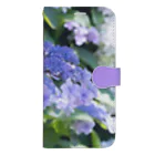 akane_art（茜音工房）の花フォト(アジサイ/紫） Book-Style Smartphone Case